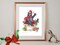 ART PRINT - BEARY MERRY CHIRSTMAS -  Whimsical Drawing of a Bear - Art to Display for the Winter Season - Brighten Any Room for the Holidays product 5